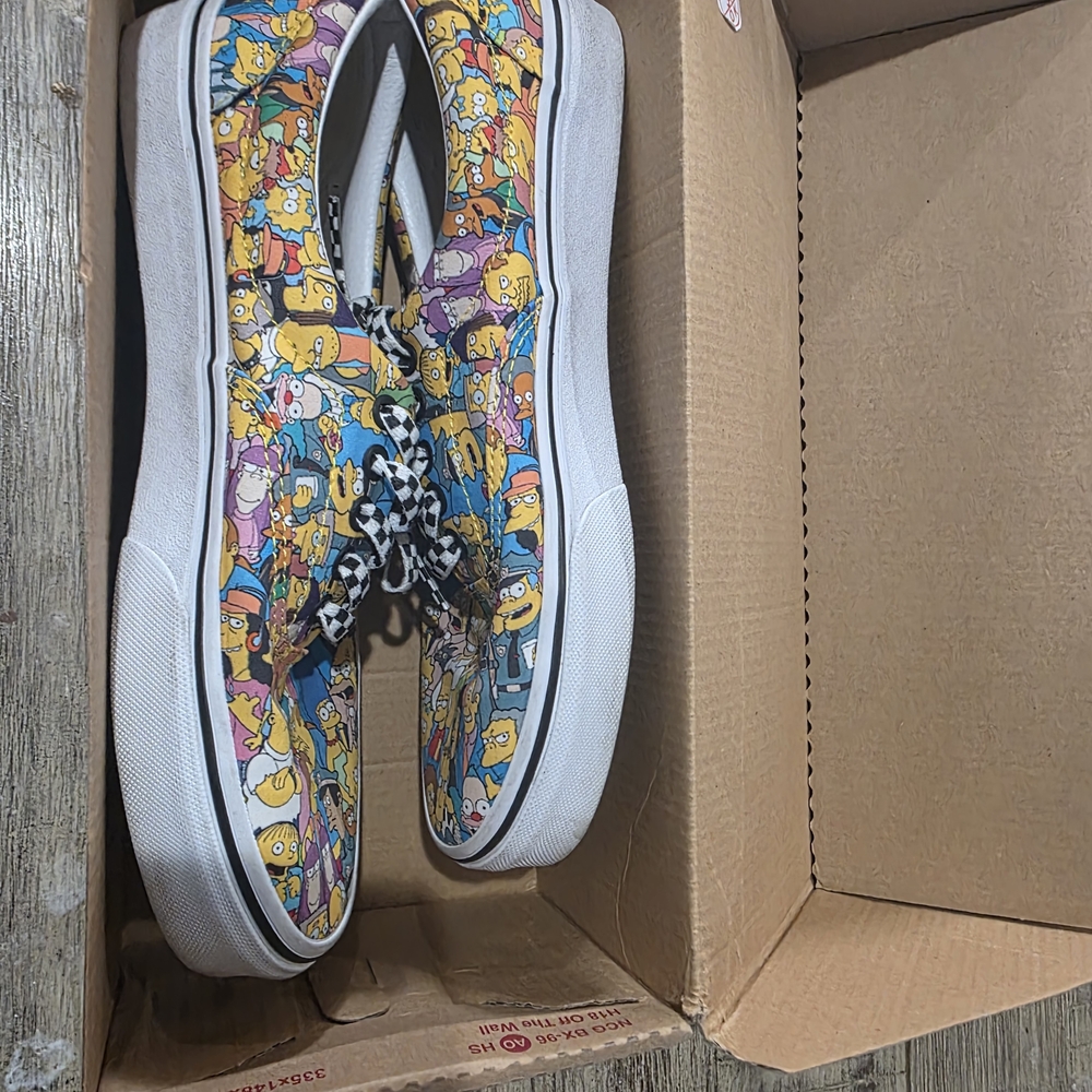 Vans X Simpsons SHOES with Simpsons Original *Rare* 8.5 Mens / 10 Womens